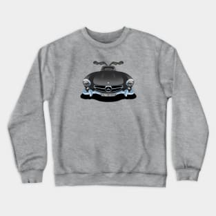 Mercedes Benz 300SL Gullwing in black Crewneck Sweatshirt